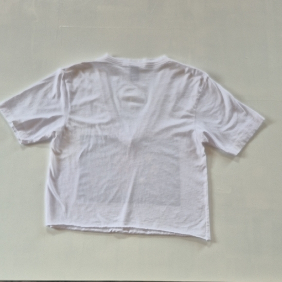 PEACE GUARD 2 WHITE CROP TOP TEE - Picture 5 of 5